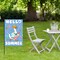 Hello Summer Garden Flags for Outside, Funny Goose with Surfboard Small Seasonal Decoration